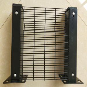 Black color coated high security fence panels Black color coated high security fence panels